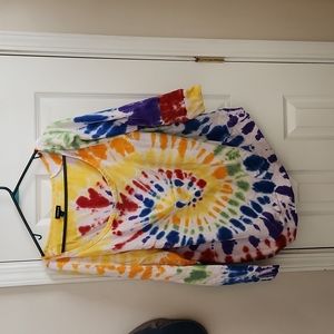 OFF THE SHOULDER torrid size 2 multicolor tie-dye